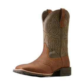 10046987 Ariat Men's Hybrid Ranchway Western Boot - Earth