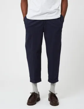 Beams Plus 2 Pleat Twill Pants - Dark Navy Blue