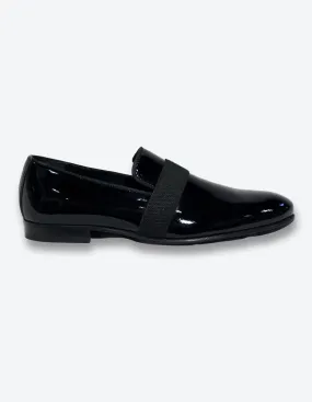 Black Patent Smoking Loafer