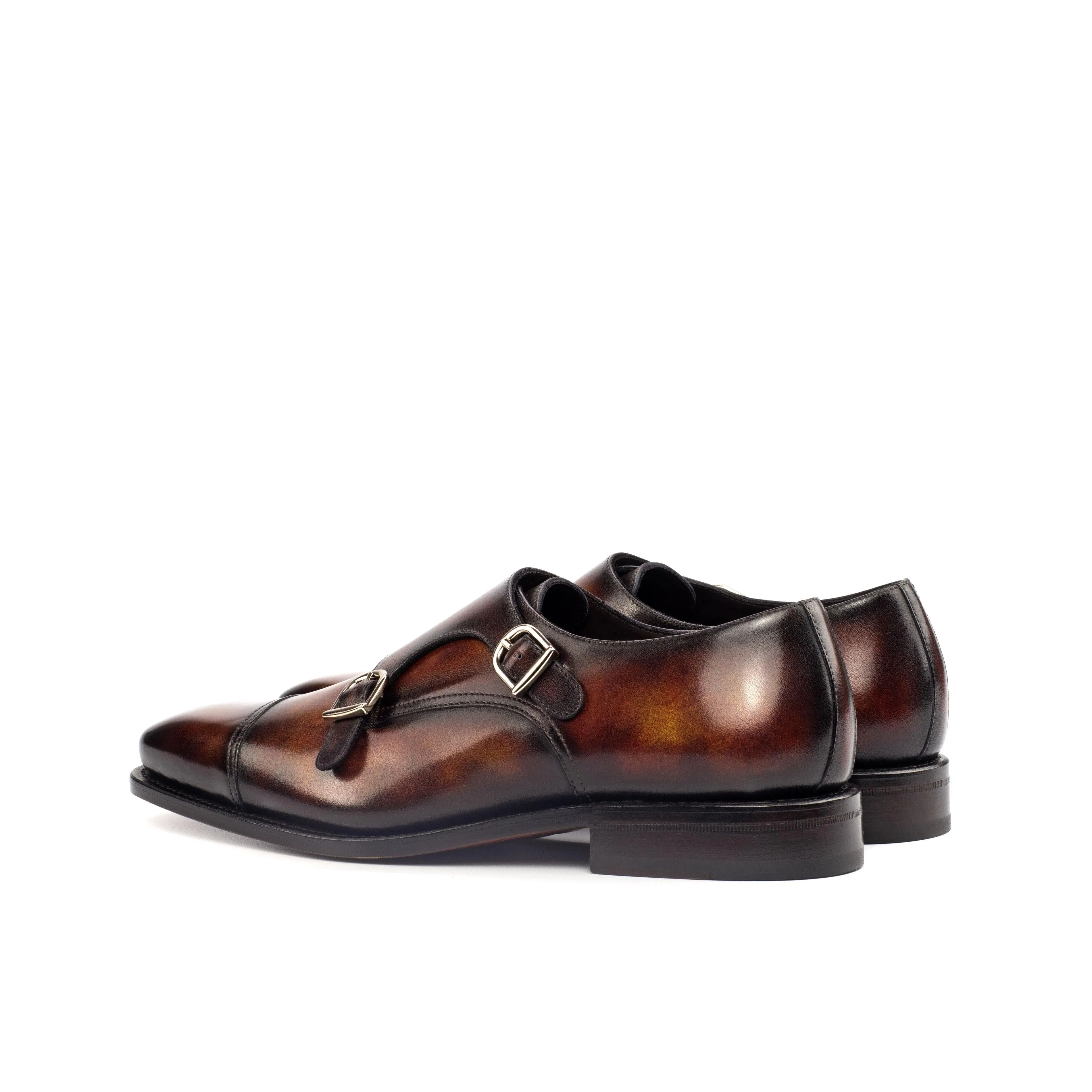 Deen Double Monk Patina Shoes