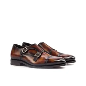 Deen Double Monk Patina Shoes