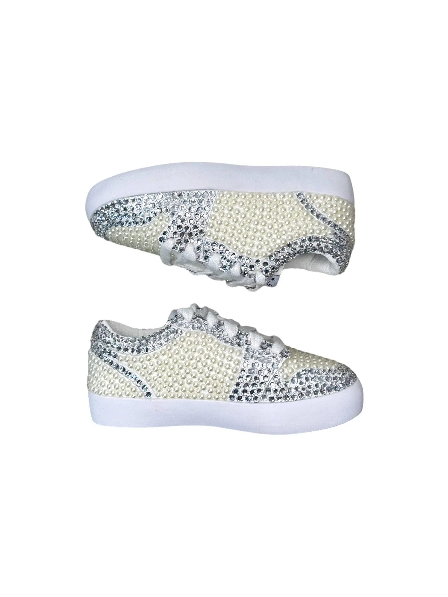 Diamonds and Pearls White Sneakers