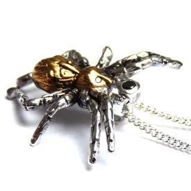 Gilded Spider Necklace by Yasmin Everley