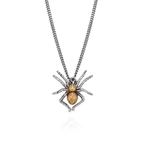 Gilded Spider Necklace by Yasmin Everley