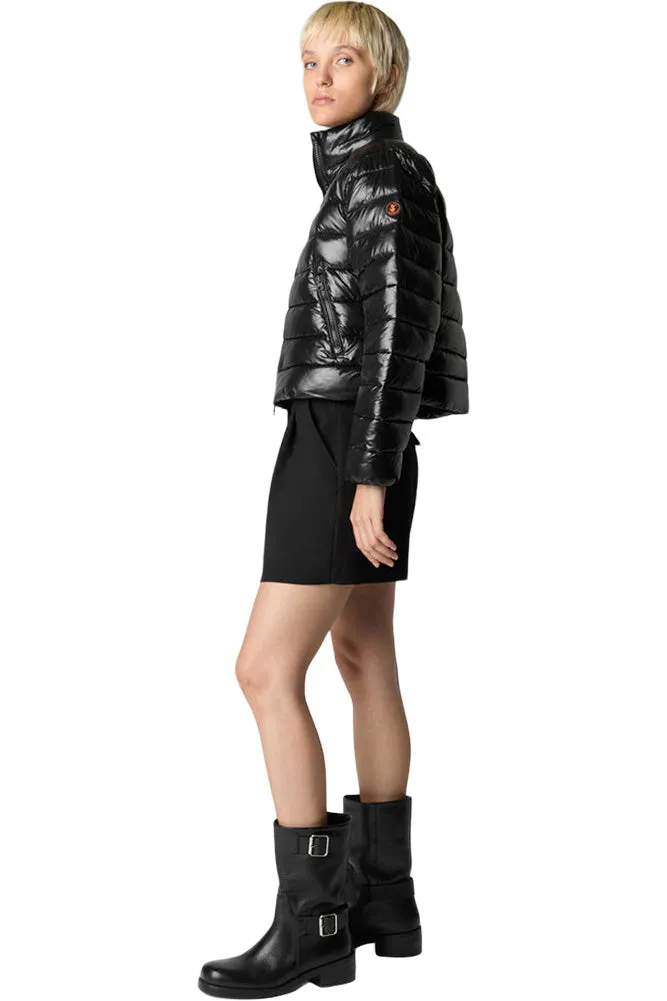 Save The Duck Myra Puffer Jacket in Black