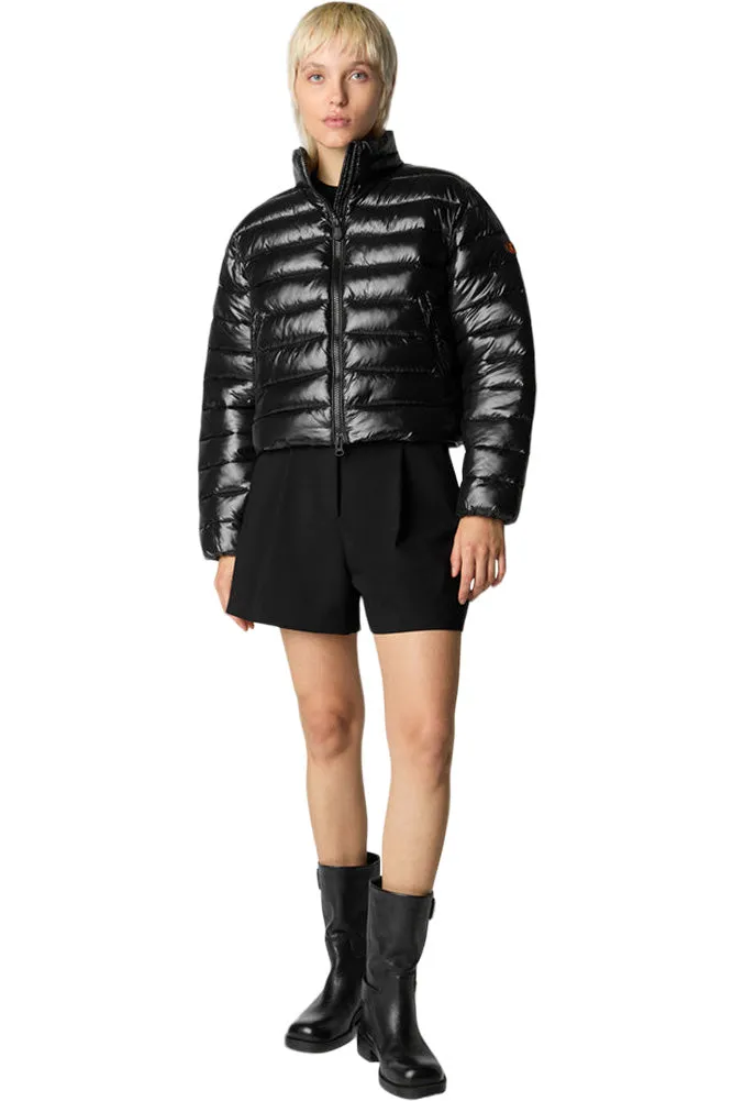 Save The Duck Myra Puffer Jacket in Black